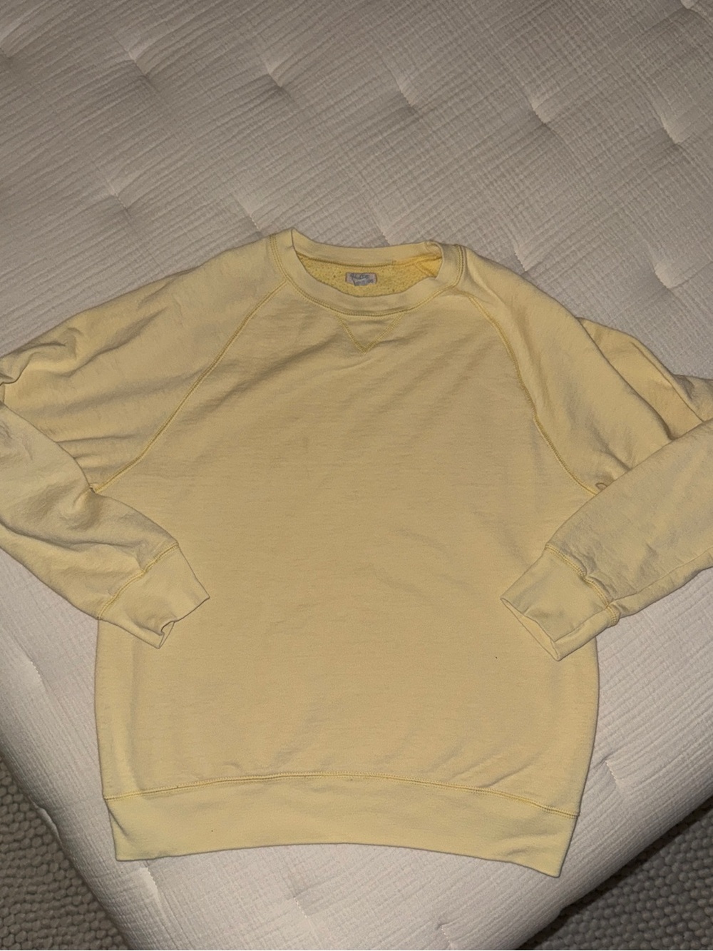 John Galt Crewneck Sweater - Sunshine Yellow S